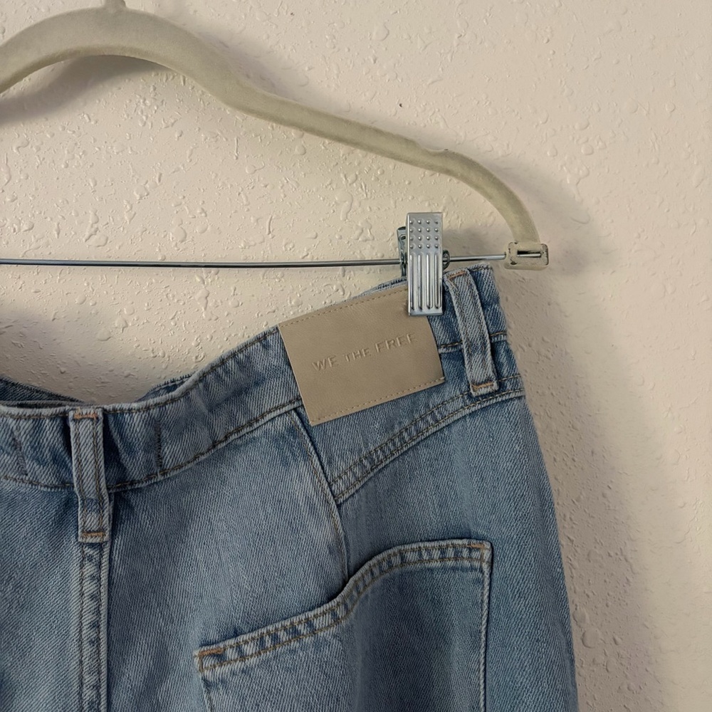 FREE PEOPLE GUESSING GAME RELAXED TROUSER JEANS NWT - Picture 6 of 12